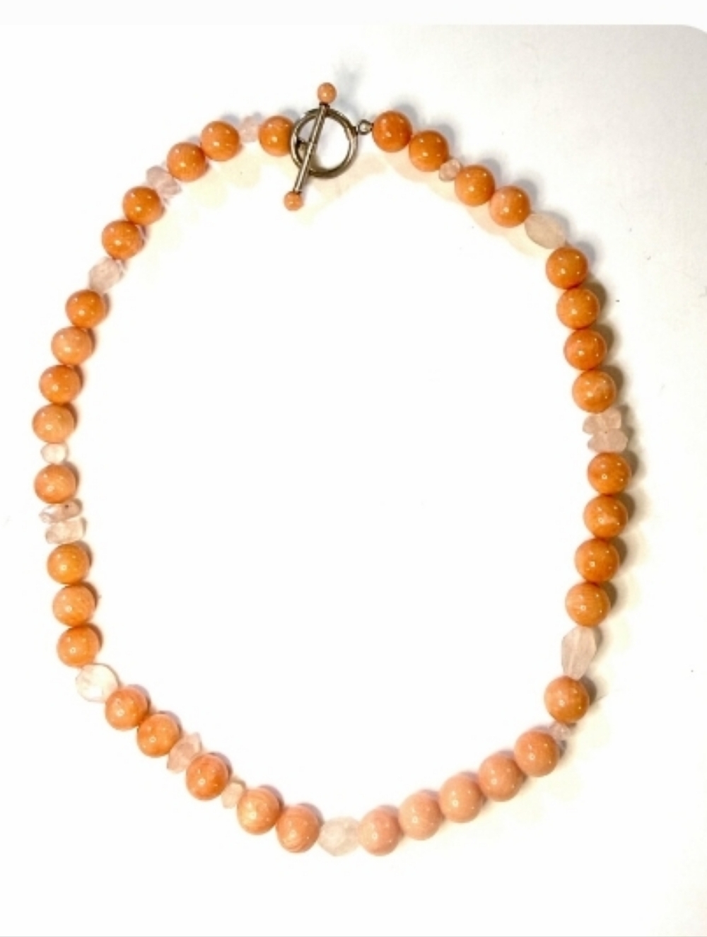 Janis Savitt Coral & Rose Quartz Necklace